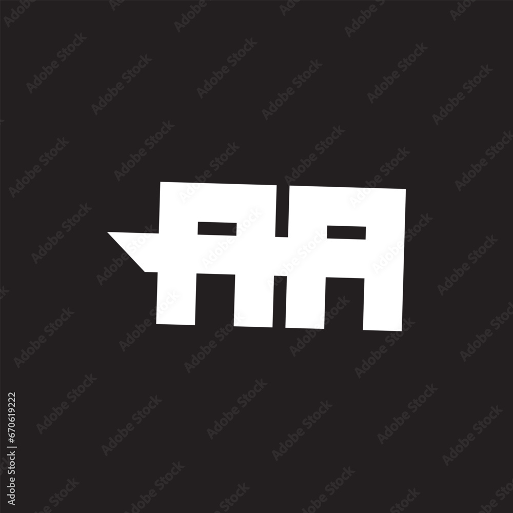 Obraz premium aa letter desing and monogram logo