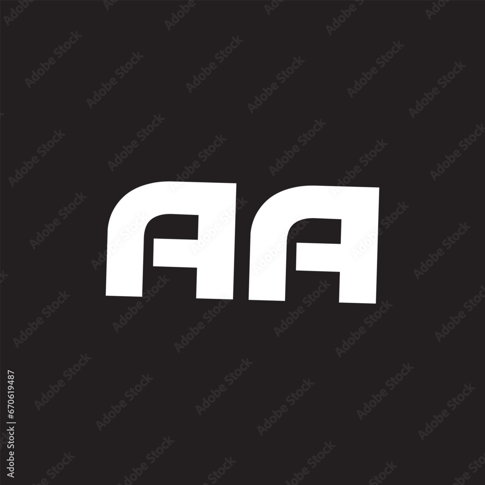 aa letter desing and monogram logo aa letter desing and monogram logo
