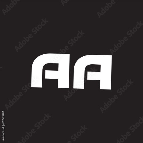 aa letter desing and monogram logo