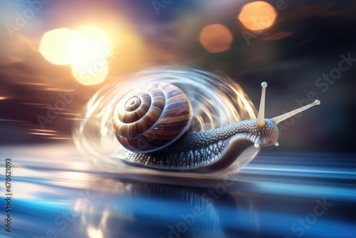 Super fast snail