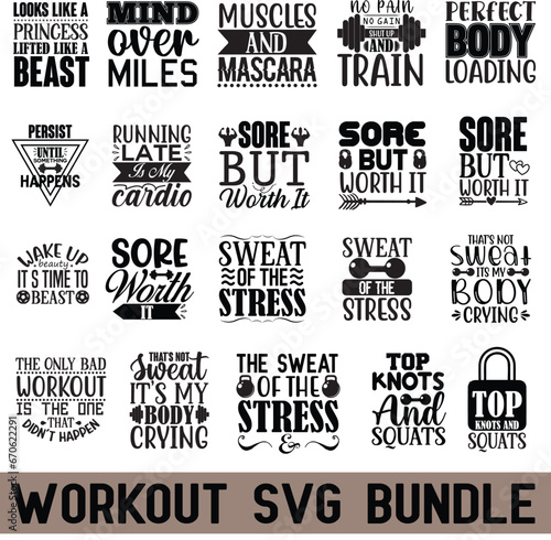 Workout svg bundle