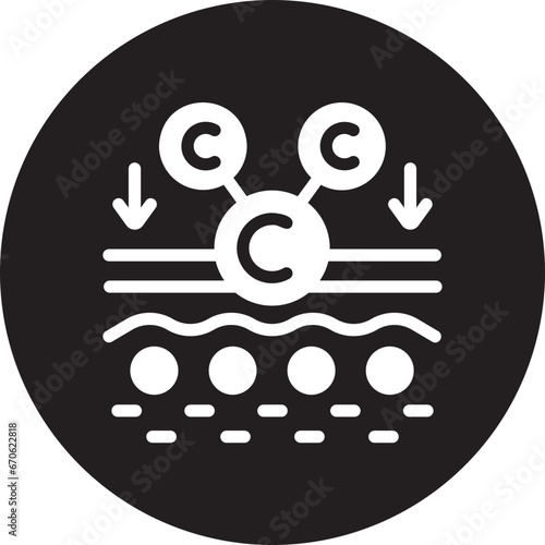 collagen glyph icon