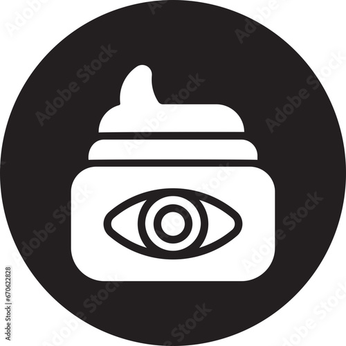 eye cream glyph icon