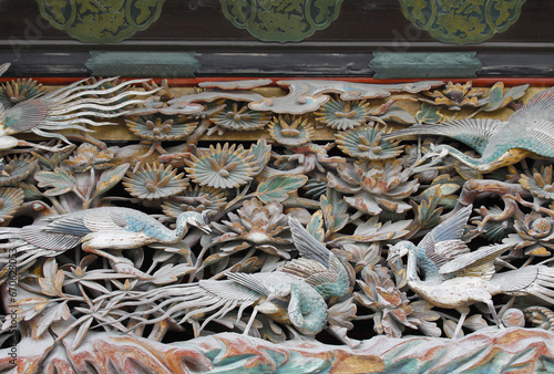 Cibo venduto dai mercanti nel castello Nijo a Kyoto in Giappone. photo
