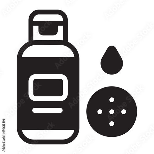 makeup remover glyph icon