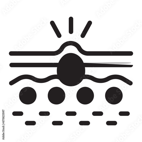 acne glyph icon
