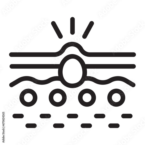 acne line icon
