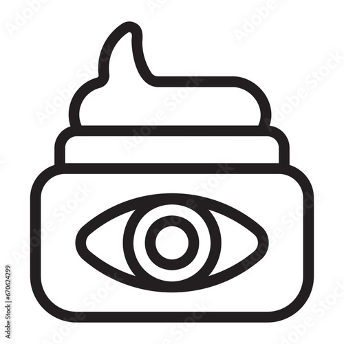 eye cream line icon
