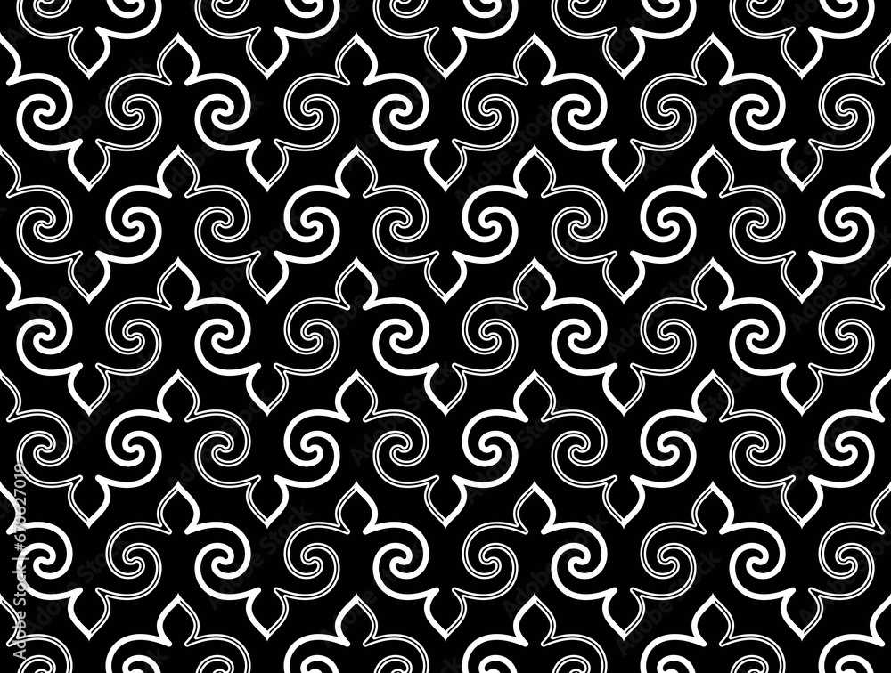 Abstract geometry pattern in Arabian style. Seamless vector background. White and black graphic ornament. Simple lattice graphic design Abstract geometry pattern in Arabian style. Seamless vector background. White and black graphic ornament. Simple lattice graphic design