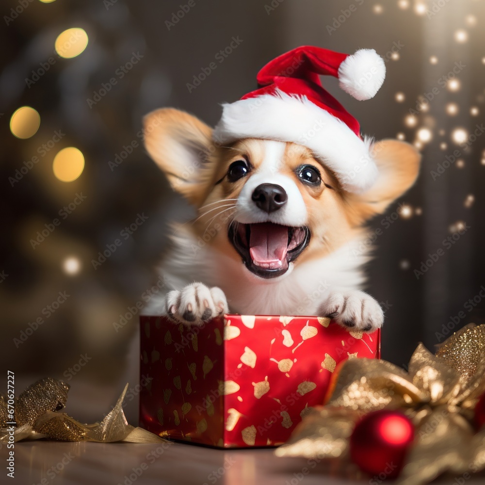 Christmas dog Christmas dog