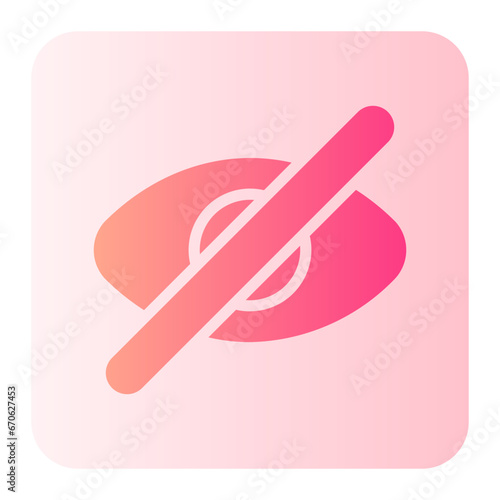 hiding gradient icon