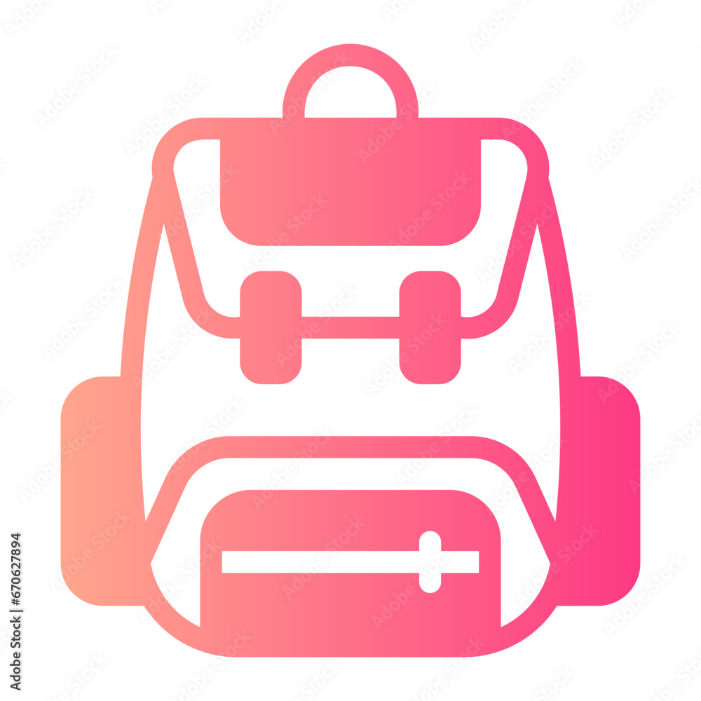 Backpacker gradient icon Backpacker gradient icon