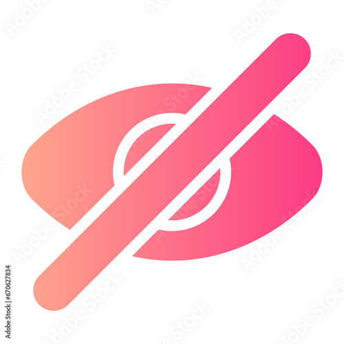 hiding gradient icon