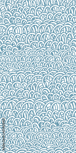 nautical line meadow doodle Scandinavian contemporary seamless pattern design fabric printing monochrome stylish modern textured