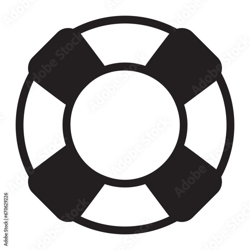 lifebuoy glyph icon