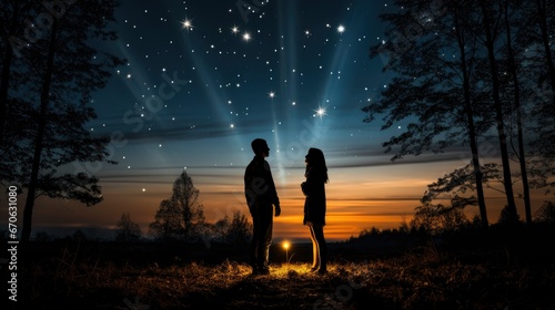 A Couple Holding Sparklers Night Sky Sparklers  Background Images  Hd Illustrations