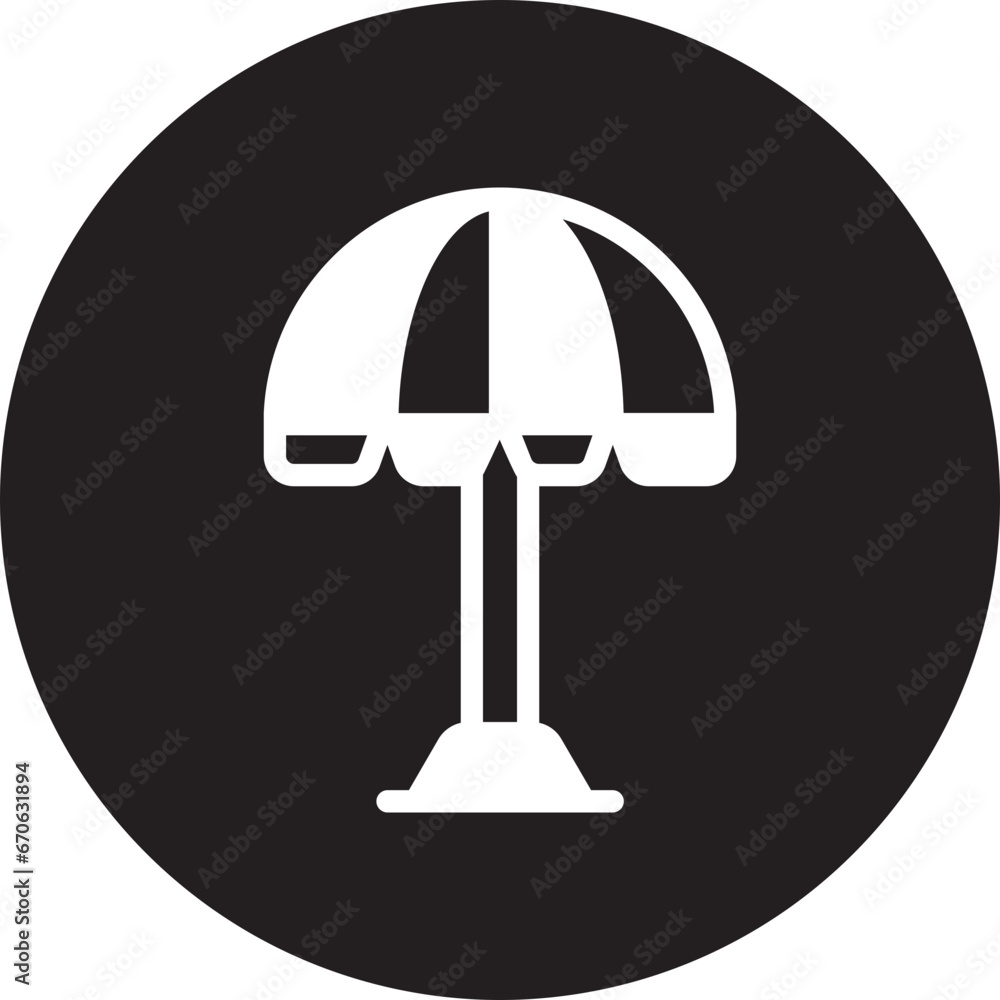 sun umbrella glyph icon sun umbrella glyph icon