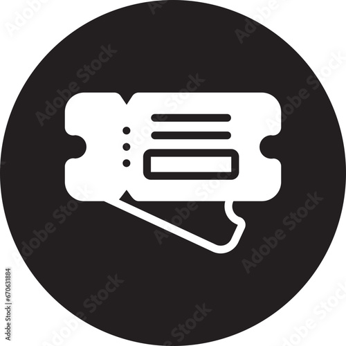 ticket glyph icon