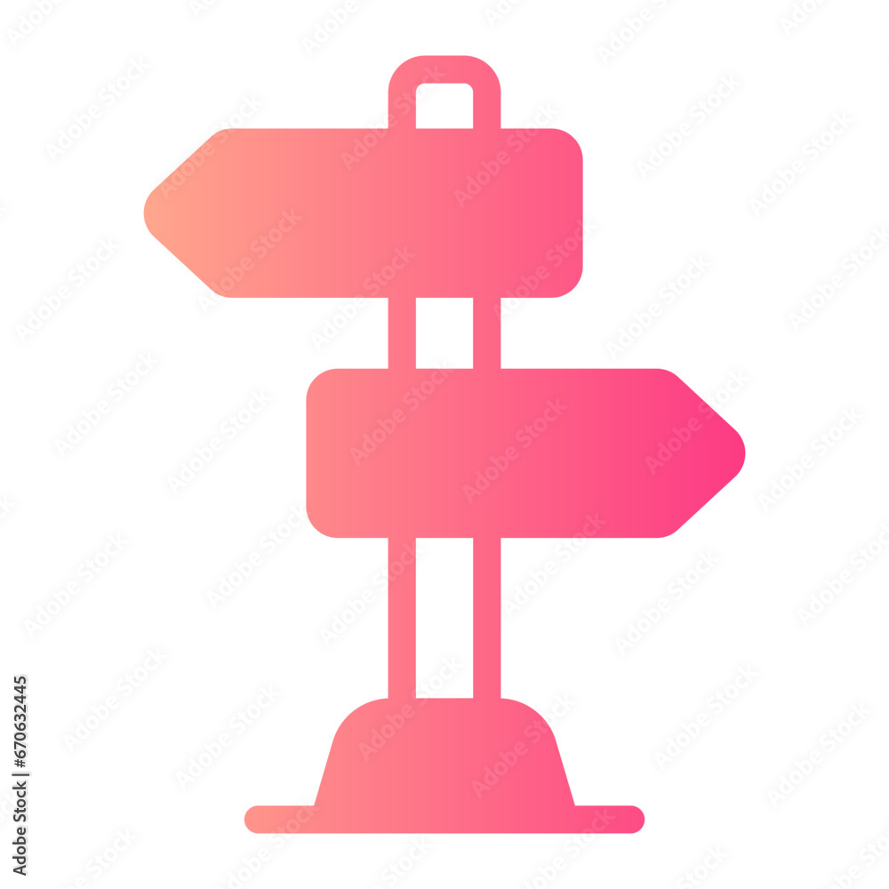 street sign gradient icon street sign gradient icon