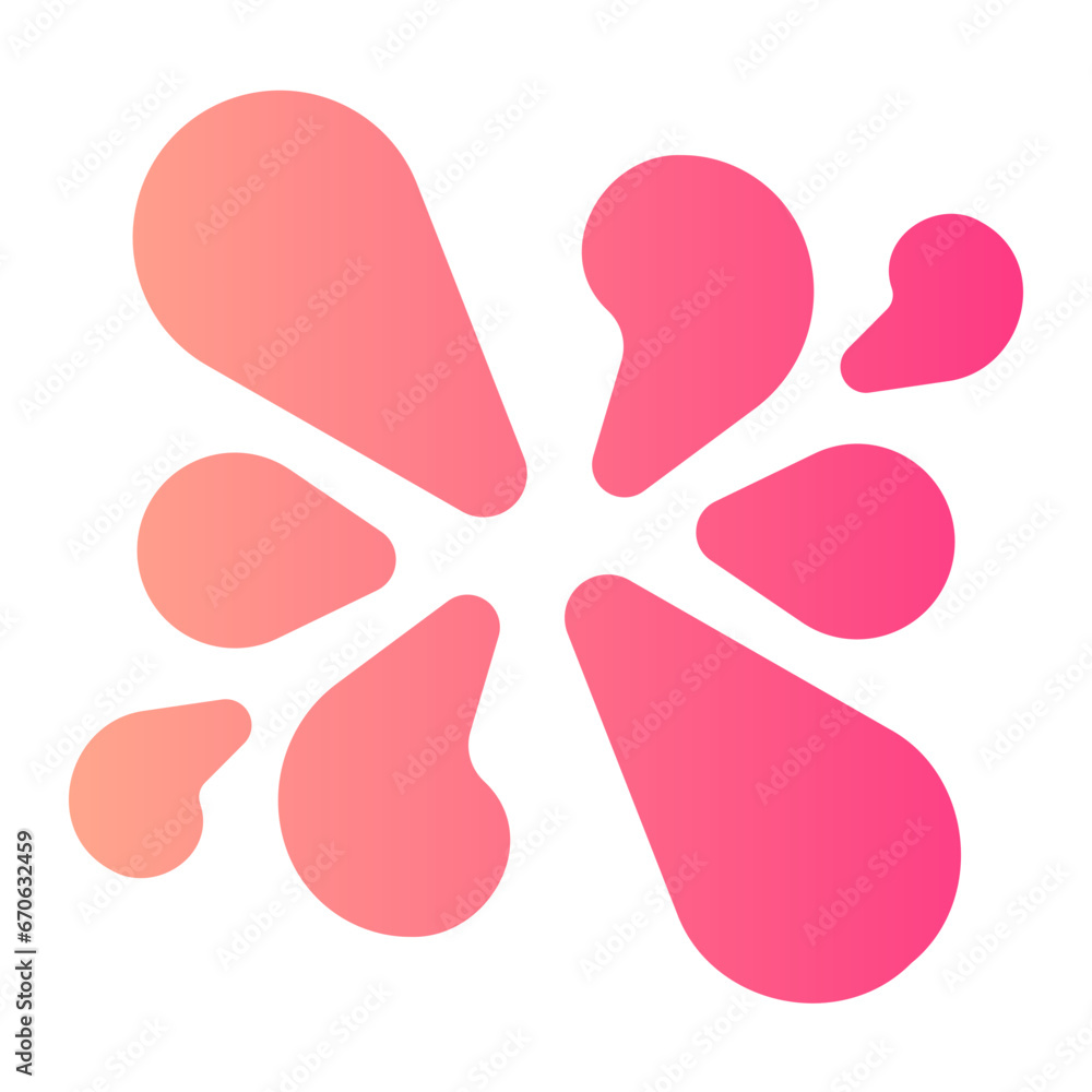 Splash gradient icon Splash gradient icon