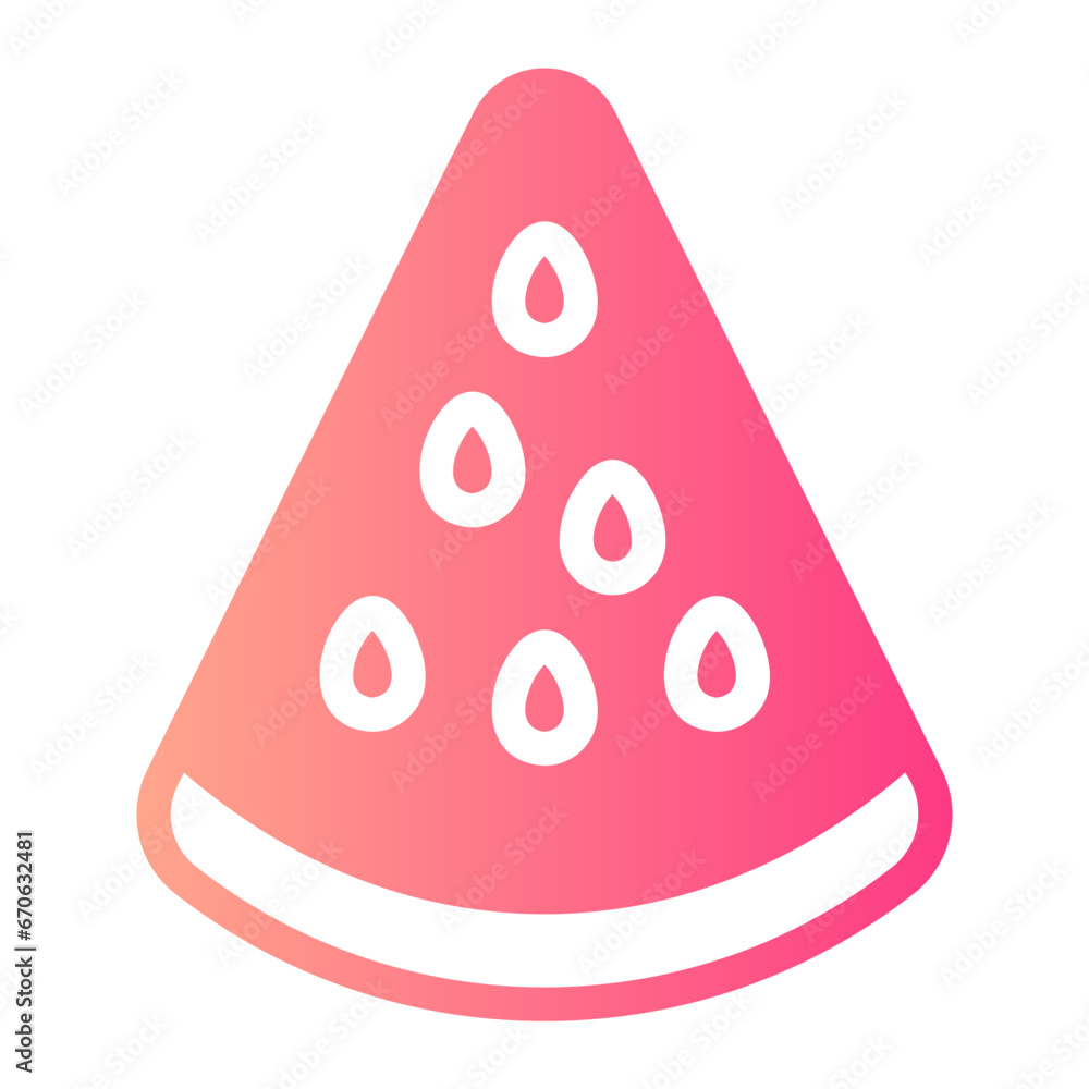 watermelon gradient icon watermelon gradient icon