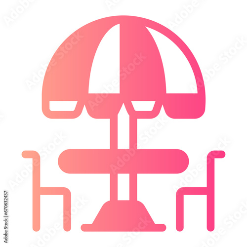 seating gradient icon