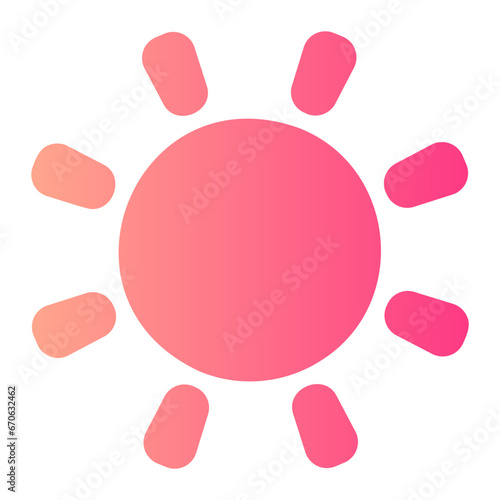 sun gradient icon