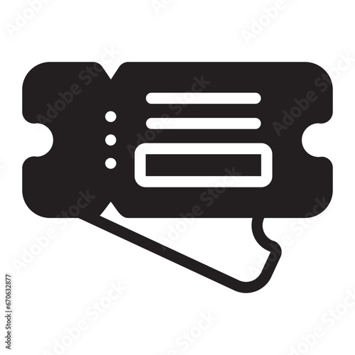 ticket glyph icon