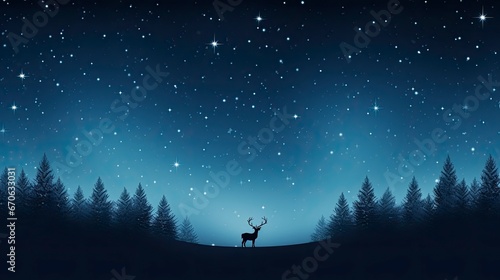 christmas background for of Starlit Night a dark sky Gift wrapping