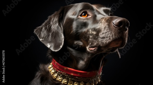 A Dog Wearing A New Years Crown Regal Majestic , Background Images, Hd Illustrations