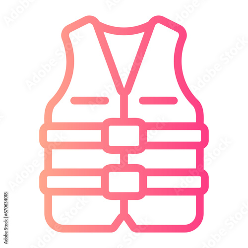 life jacket gradient icon