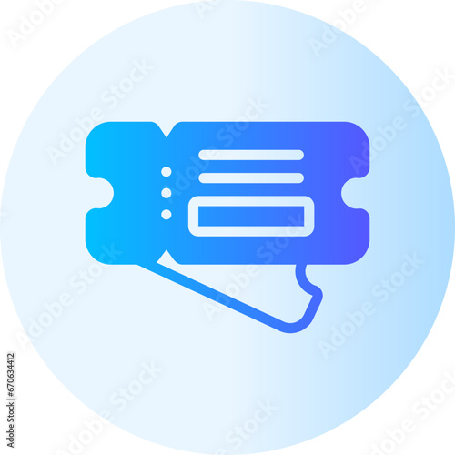ticket gradient icon