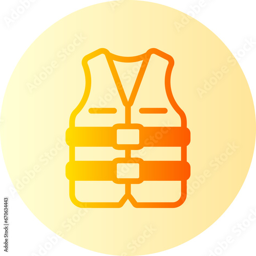 life jacket gradient icon