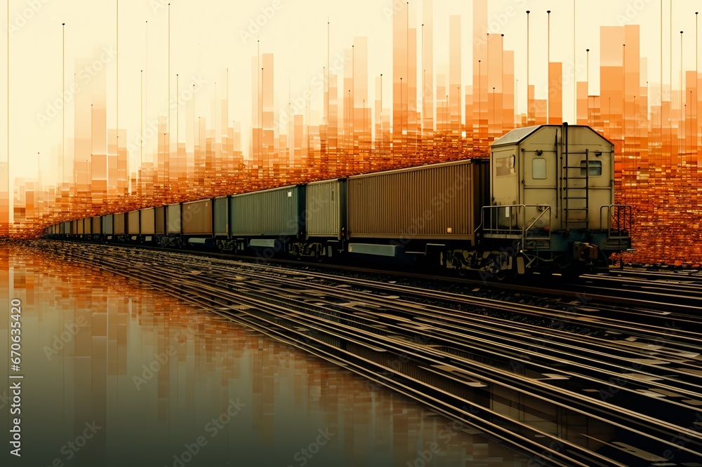 Fototapeta premium Rail Economics