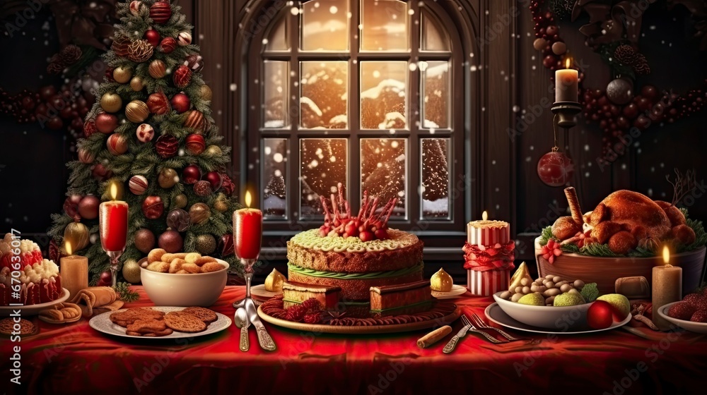 for of Festive Feast a grand Christmas carols