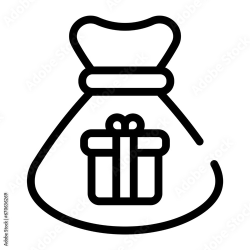bag line icon