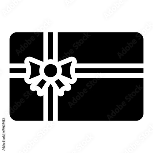 gift glyph icon