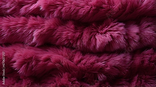 Soft fur envelops a vibrant world of magenta, pink, and red, bringing a cozy and playful energy to the indoor space, accented by hints of purple © Envision