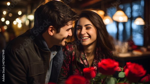 Día de los Enamorados: Novio sorprende a su novia con un ramo de rosas rojas