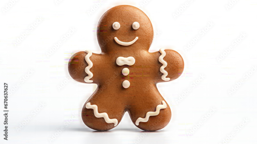 Gingerbread Man. Isolated on a White Background Gingerbread Man. Isolated on a White Background