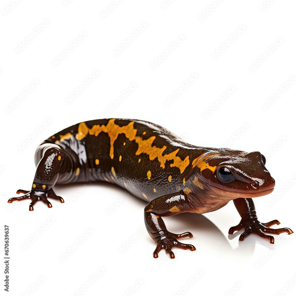 Naklejka premium Four-toed salamander Hemidactylium scutatum