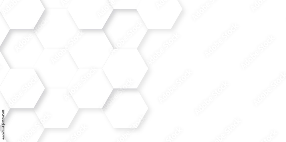 White hexagon and 3d abstract background with hexagon, modern abstract vector polygonal pattern. Futuristic abstract honeycomb technology white background. Luxury white hexagon pattern. White hexagon and 3d abstract background with hexagon, modern abstract vector polygonal pattern. Futuristic abstract honeycomb technology white background. Luxury white hexagon pattern.
