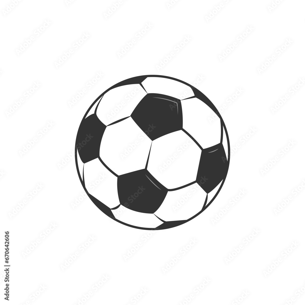 soccer ball isolated on white