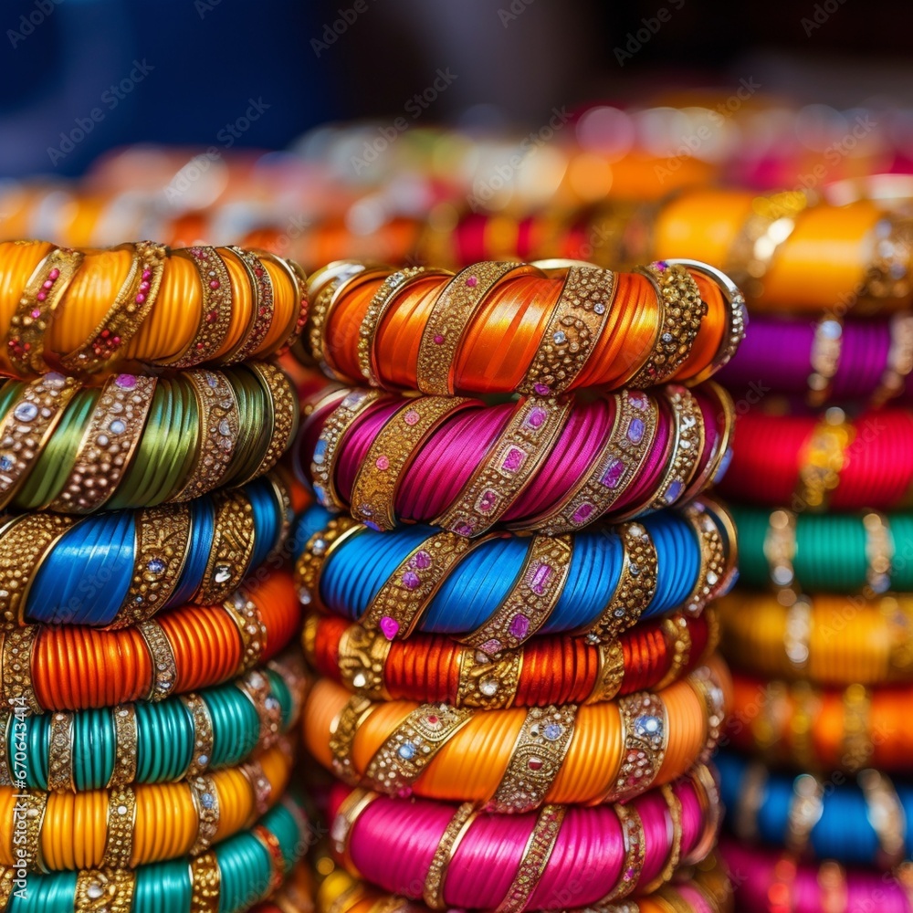 indian bangles  generated by AI
