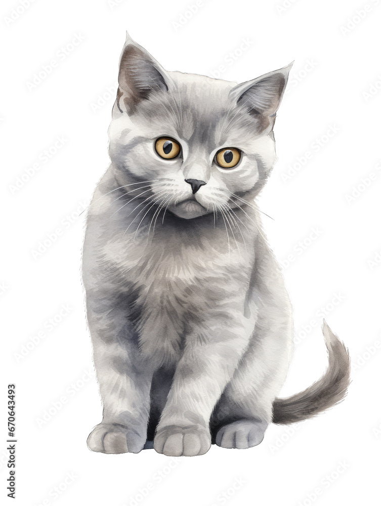 Fototapeta premium British Shorthair cat Clipart