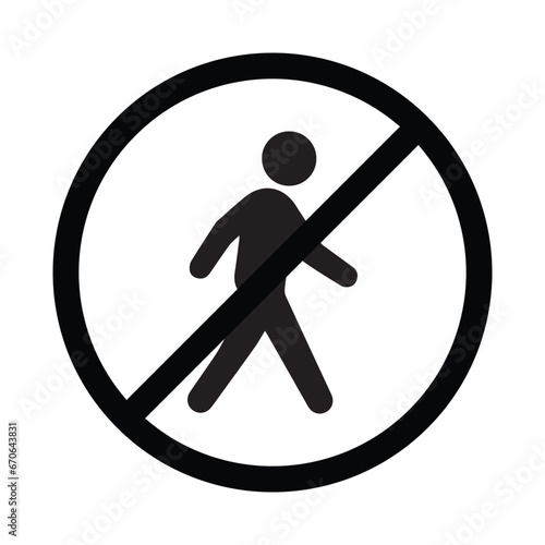 pedestrian prohibited