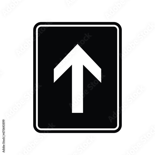 sign with arrow