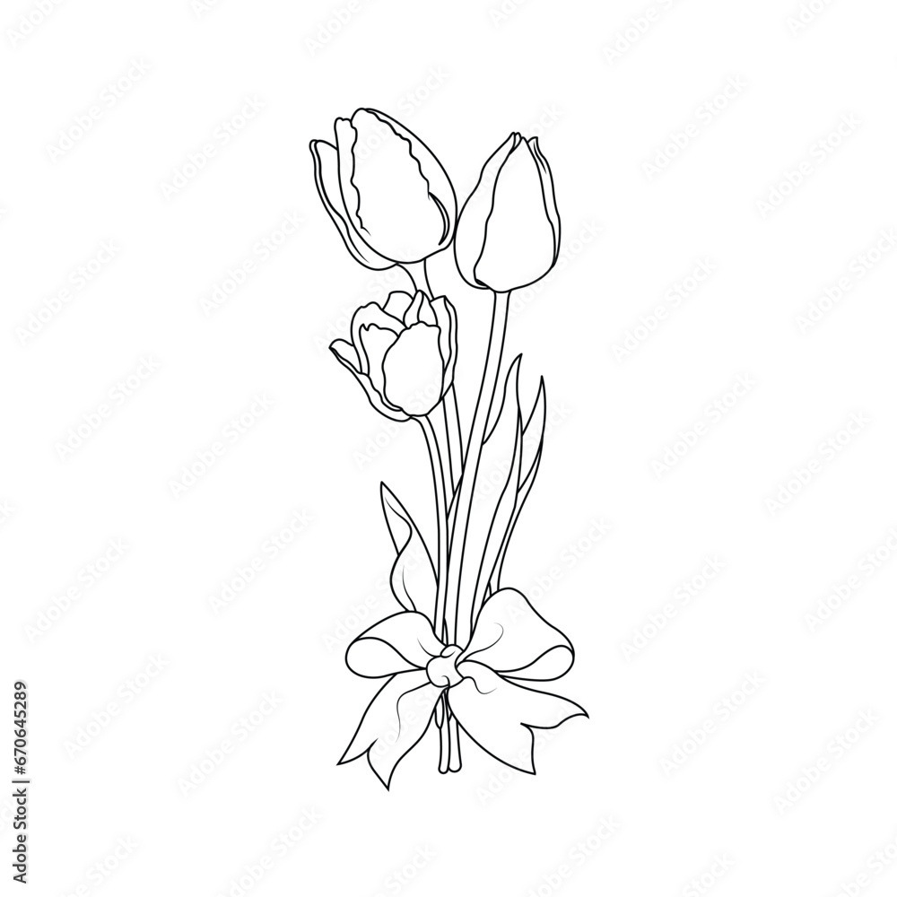 Obraz premium bouquet of tulips