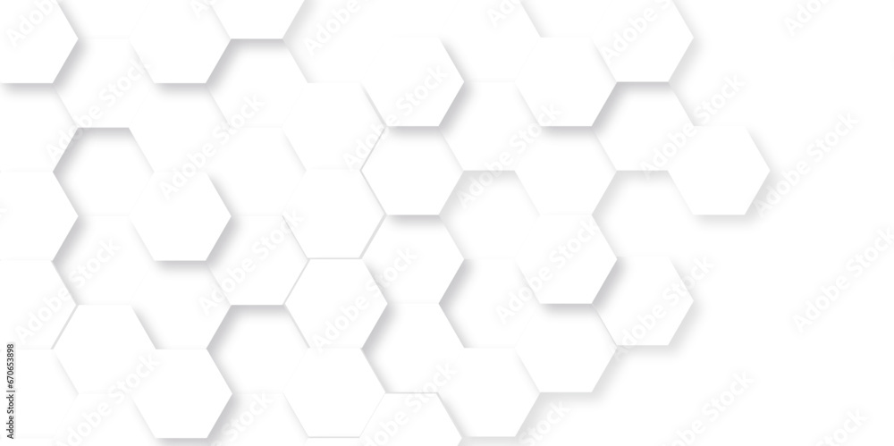 White hexagon and 3d abstract background with hexagon, modern abstract vector polygonal pattern. Futuristic abstract honeycomb technology white background. Luxury white hexagon pattern. White hexagon and 3d abstract background with hexagon, modern abstract vector polygonal pattern. Futuristic abstract honeycomb technology white background. Luxury white hexagon pattern.