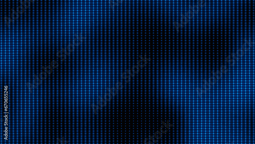 Abstract dynamic with blue stars wave on transparent black background. Motion modern animation. Halftone style. Texture of dots pattern. Dotted animated gradient © Shapla